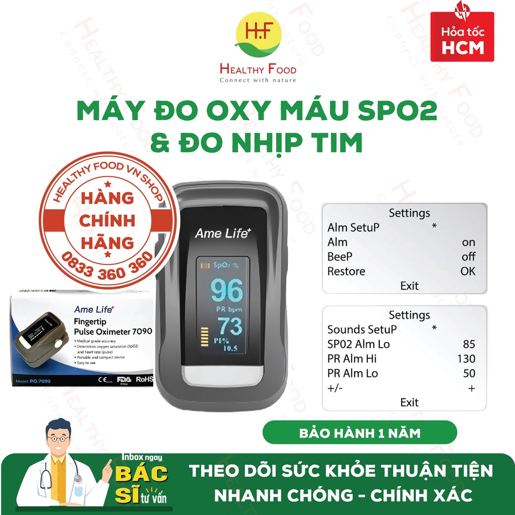 [TẶNG KÈM PIN] - Máy đo nồng độ oxy trong máu (SPO2), đo nhịp tim LK88/Tanaka X1805 - Chính xác, dễ sử dụng