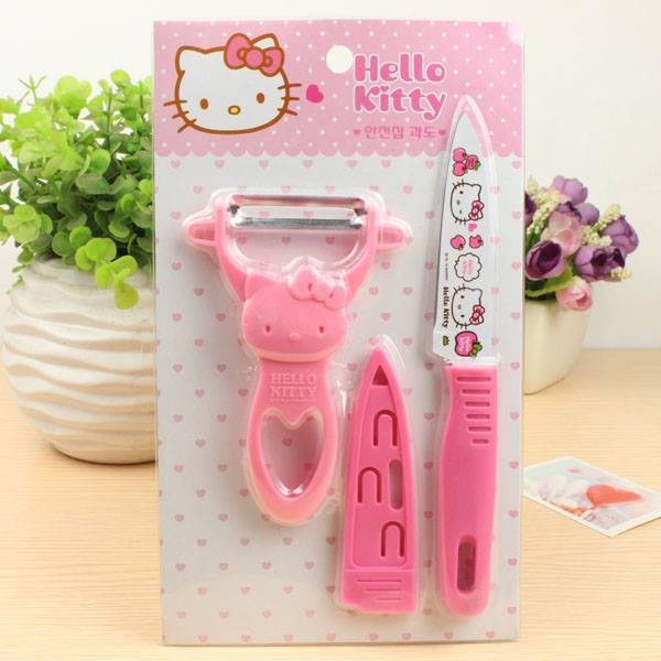 Bộ Dao Hello Kitty/sét dao kitty nhỏ và sắc giá tốt