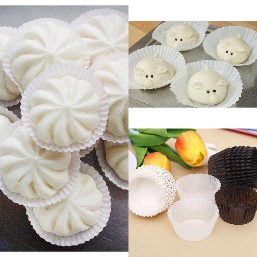 Set 400 - 500 tờ giấy chống dính lót bánh bao,bánh mufin,cupcake