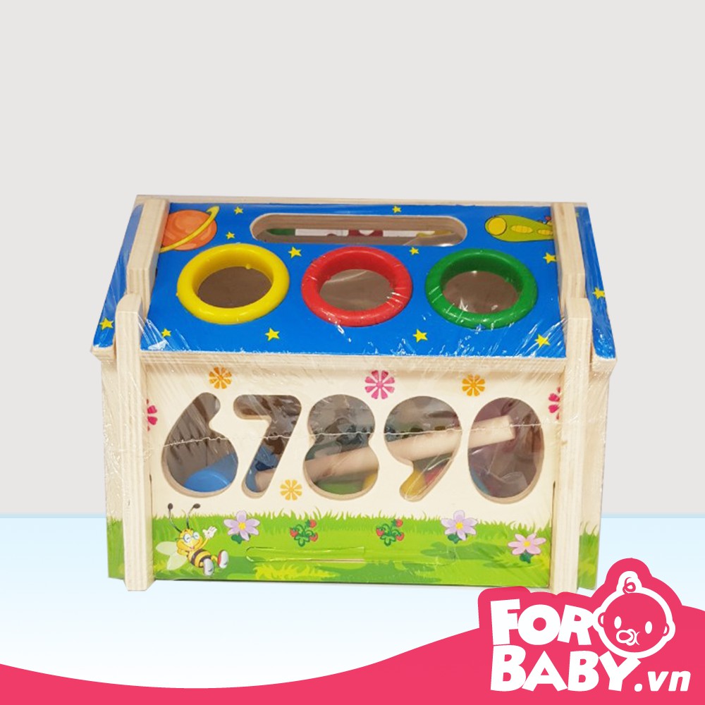Đồ Chơi Ngôi Nhà Thả Hình Đập Bóng Bánh Răng Cho Bé