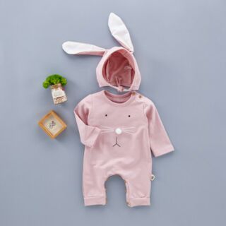 Bộ liền thân tai thỏ bé gái