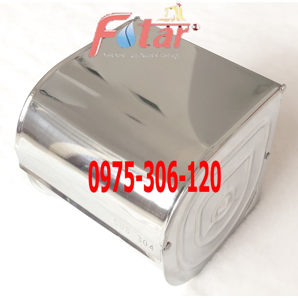 [100% INOX 304] Hộp đựng giấy vệ sinh trong nhà tắm bằng INOX 304 cao cấp HG1 HỘP GIẤY KÍN