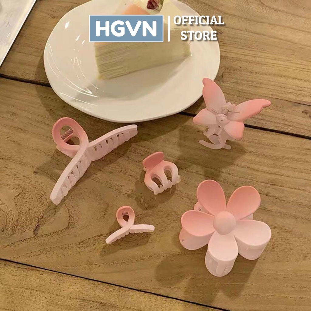 SET 5 Kẹp Tóc Hàn Quốc Tone Màu Hồng Phấn Nhẹ Nhàng HGVN CZ_505 #108