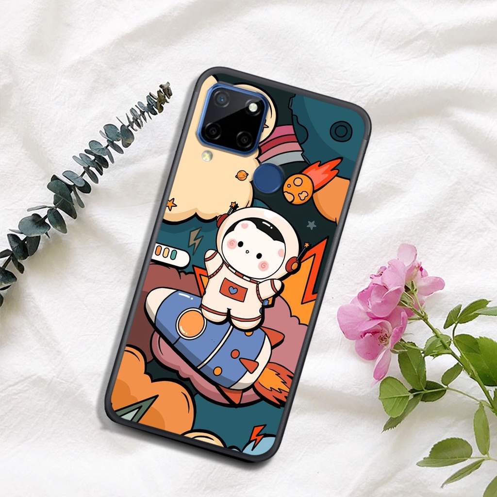 ỐP LƯNG OPPO REALME C12/C15/C11/C25/C21/C21Y/C11 2021  , IN HÌNH ASTRONAUT TIỂU ĐỘI PHI-HÀNH-GIA, MÀU SẮC CỰC BẮT MẮT
