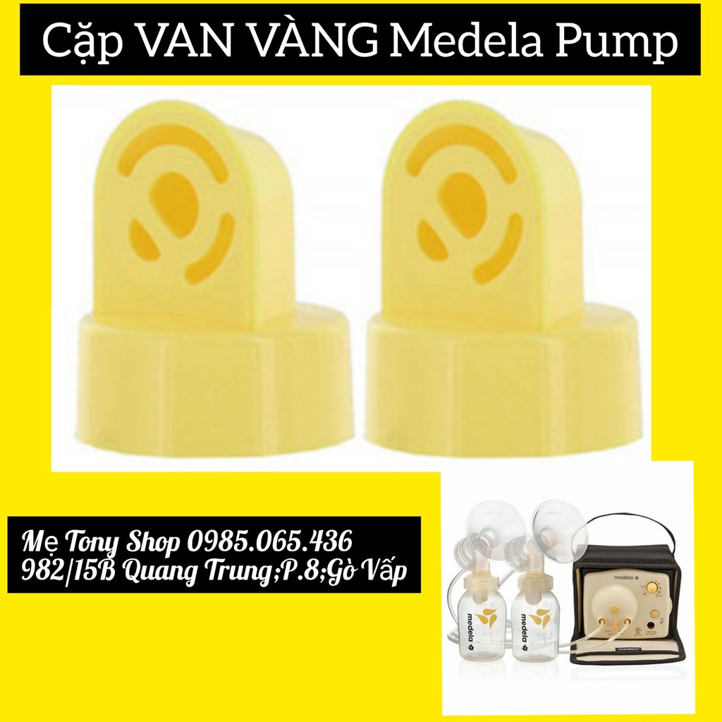 Cặp 2 Van VÀNG Dùng Cho Máy Hút Sữa Điện Medela Pump, Swing, Mini Electric, Harmony...