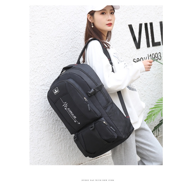 Balo hành lý, leo núi thể thao dã ngoại đi phượt-Túi nam nữ thời trang cỡ lớn