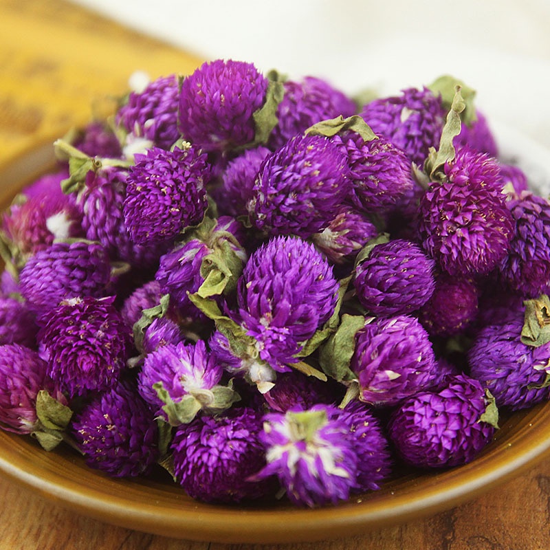 Trà Hoa Cúc Bách Nhật Tím Sấy Khô Loại Đẹp-100G