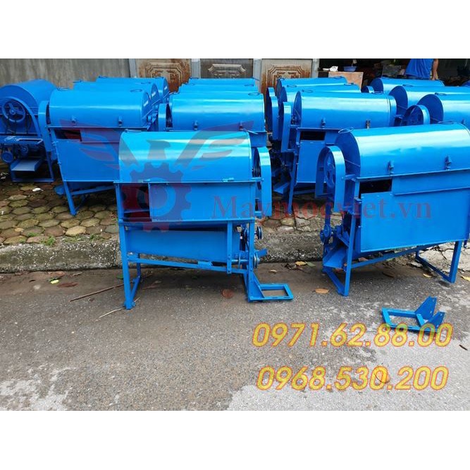 Máy tuốt lúa mini sàng rung động cơ xăng 6.5hp