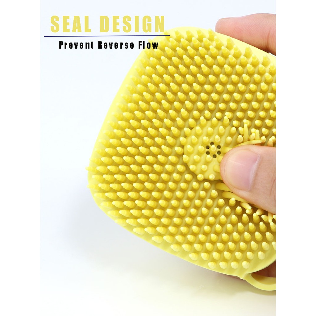 Bàn Chải Tắm Cho Thú Cưng Bằng Silicone