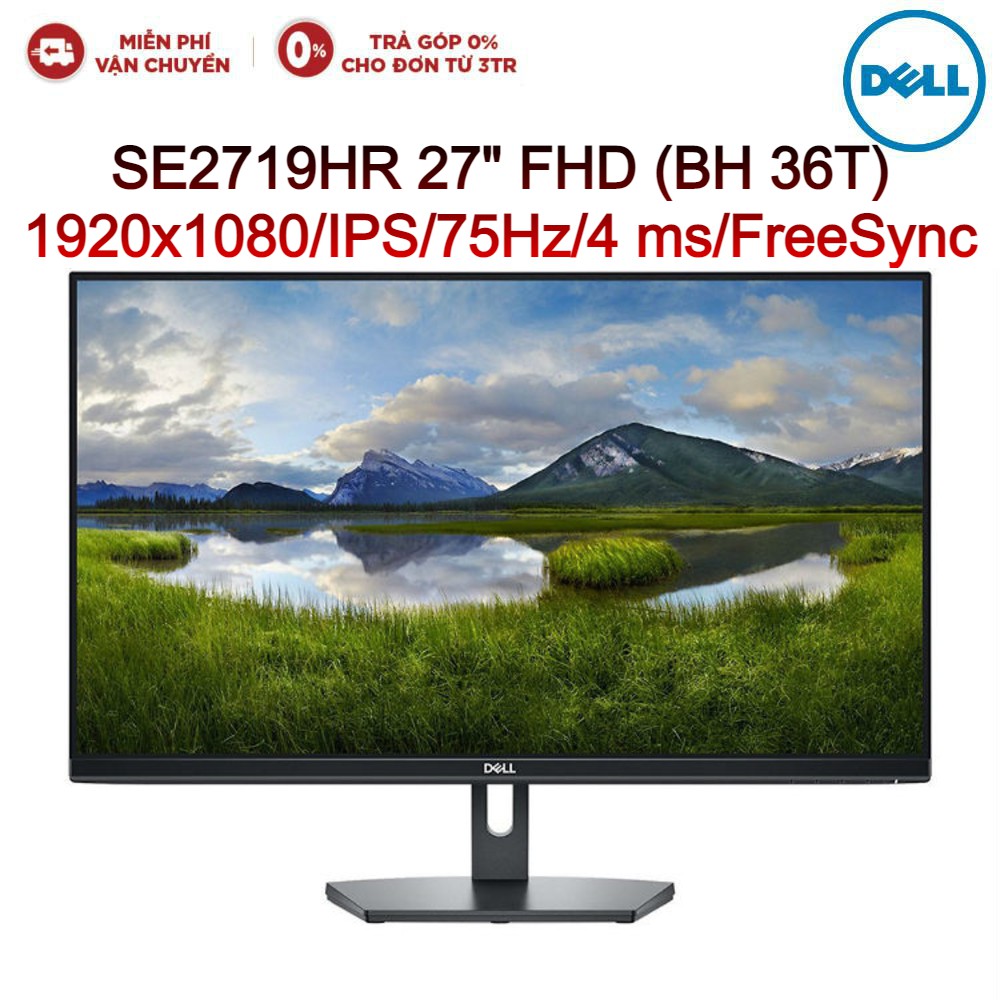 Màn Hình LCD Dell SE2719HR 27" 1920x1080/IPS/75Hz/4 ms/FreeSync - Hàng chính hãng new 100% (BH 36T)