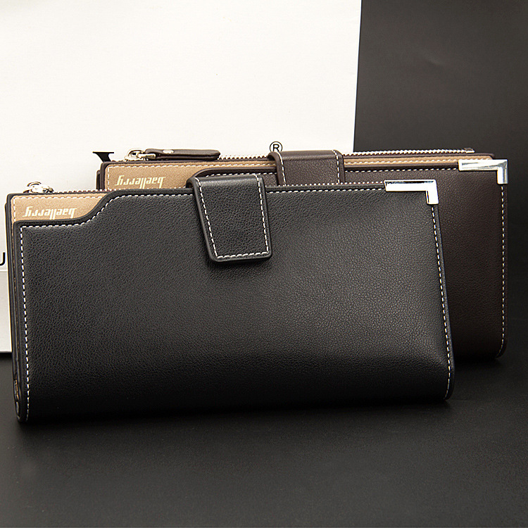 「COD」Baellerry Wallet Leather Long Purse Men