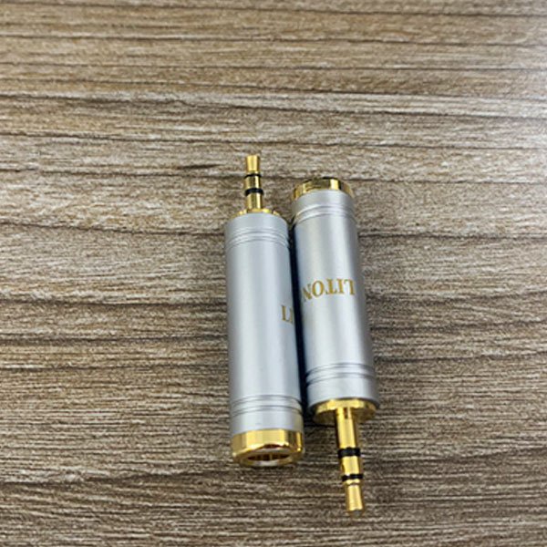 01 Jack chuyển 3.5mm đực ra 6.35mm cái - Hàng Cao Cấp LITON USA