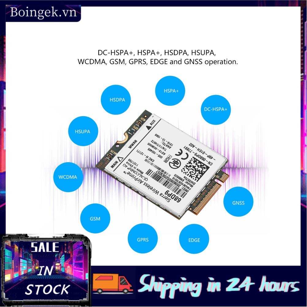 Boingek NGFF/M.2 Network Card Module EM8805 3G 4G WWAN DW5570E DC-HSPA+ HSPA+ HSDPA HSUPA WCDMA