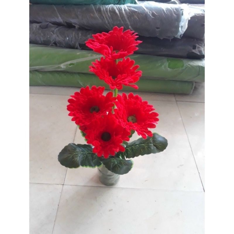 Cụm hoa đồng tiền giả cao cấp