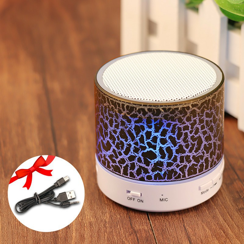 Bluetooth Speaker Led Portable Mini Wireless Speaker Player USB Radio Fm Mp3 Audio Column for PC Mobile Phone