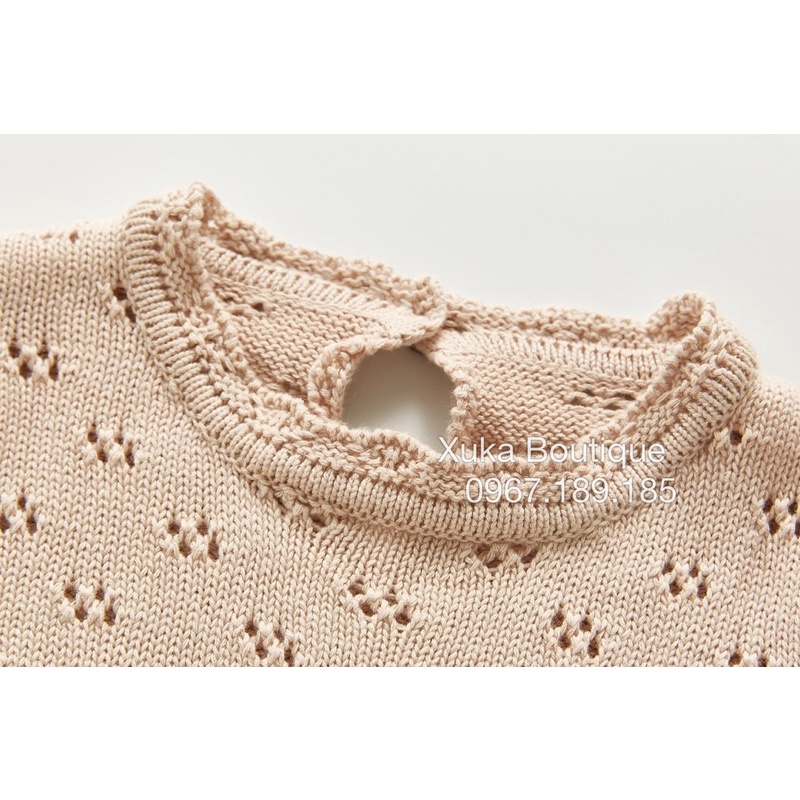 Bodysuit Len Dài Tay Kèm Mũ Angou Cao Cấp Cho Bé , Bodysuit Len Cho Bé Trai Bé Gái Từ 5 Đến 16Kg Xuka Boutique