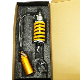 [CÓ VIDEO] Phuộc giảm sóc thụt Ohlins Winner màu vàng nhún cực êm, tăng chỉnh được chiều dài và độ êm - Bình có sẵn dầu