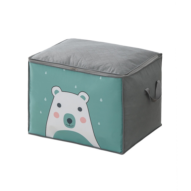 Túi đựng quần áo chăn mền bằng vải không dệt dày dặn chống ẩm tiện lợi