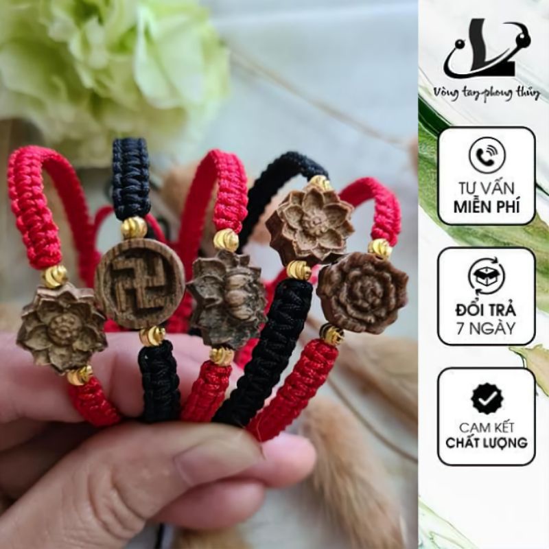 Vòng Tay Handmade Dây Chỉ  Mix Chamr Trầm Tốc - N103 | BigBuy360 - bigbuy360.vn