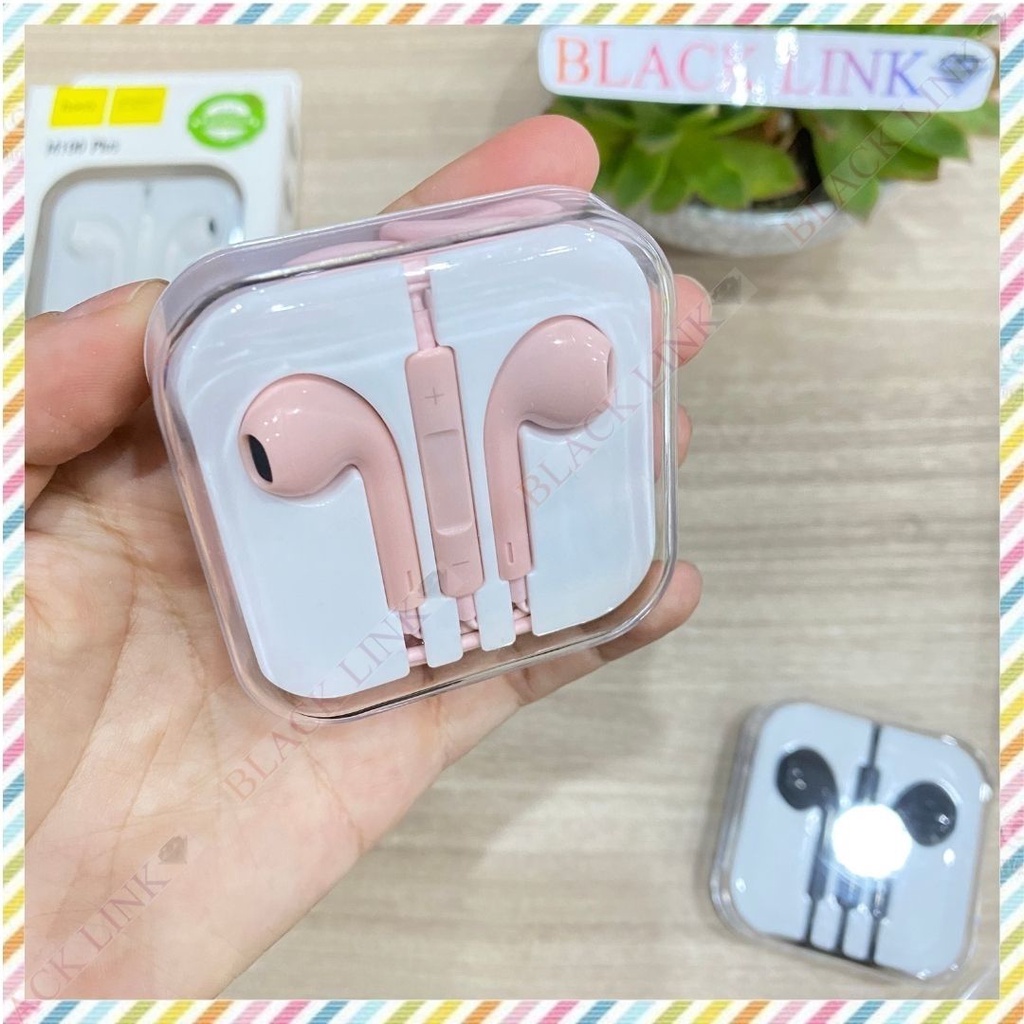 Tai Nghe Chính Hãng HOCO M100 Plus Có Micro Jack 3.5mm Bass Mạnh Nhét Tai Chống Ồn In Ear Chơi Game Nghe Nhạc Đàm Thoại