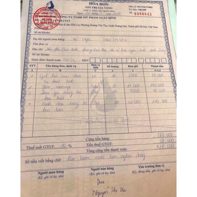 Combo 2 Cao tinh nghệ Ngân Bình