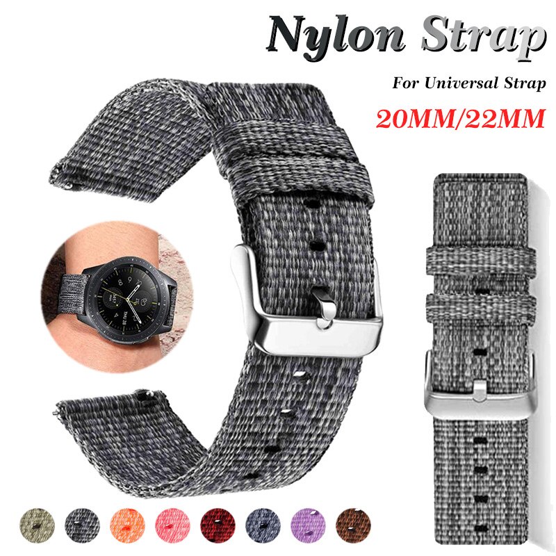 Dây Đeo Nylon Cho Đồng Hồ Thông Minh Samsung Galaxy 42mm 46mm Galaxy Watch 3 45mm 41mm / Amazfit Bip Gtr