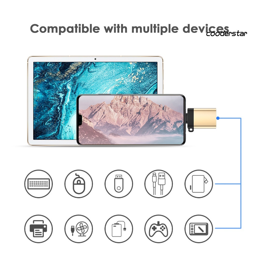 Cáp Chuyển Đổi 3C USB 3.0 Female Sang Type-C Male OTG Cho Laptop