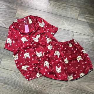 Đồ bộ lụa satin đùi