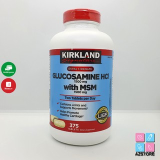 Viên uống Glucosamin HCL 1500mg With MSM 1500mg glucosamine Kirkland 375 Viên