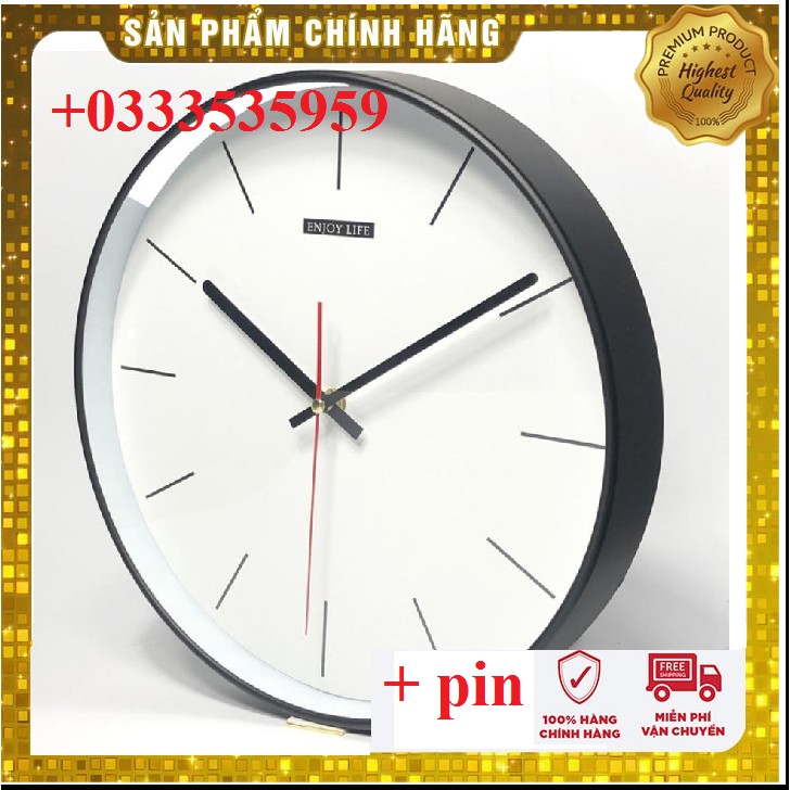 [ Chính Hãng ][ Hủy Diệt ] Đồng hồ treo tường quartz cao cấp kim trôi