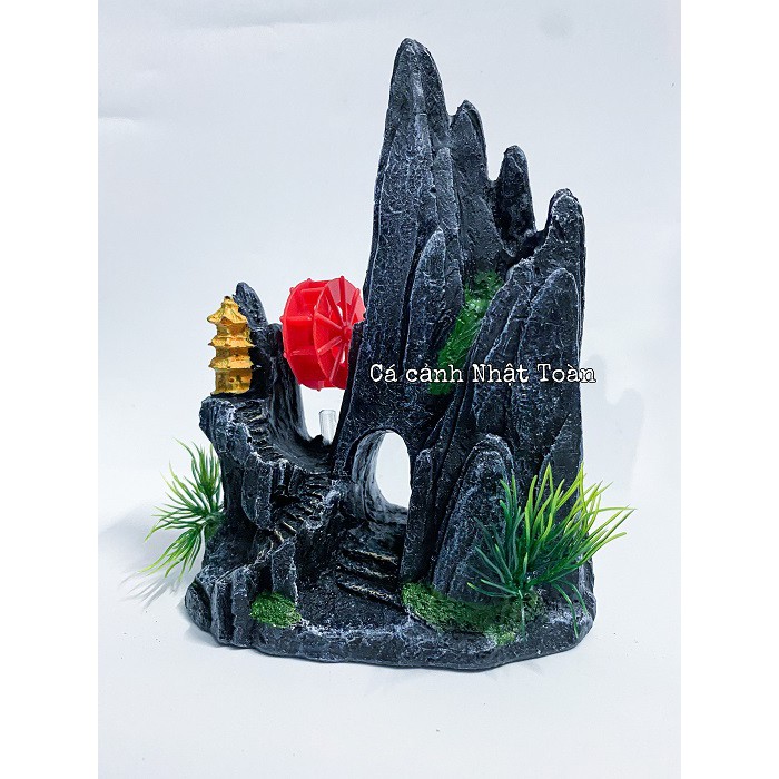 TIỂU CẢNH TRANG TRÍ HỒ CÁ NON BỘ 14x7x19cm