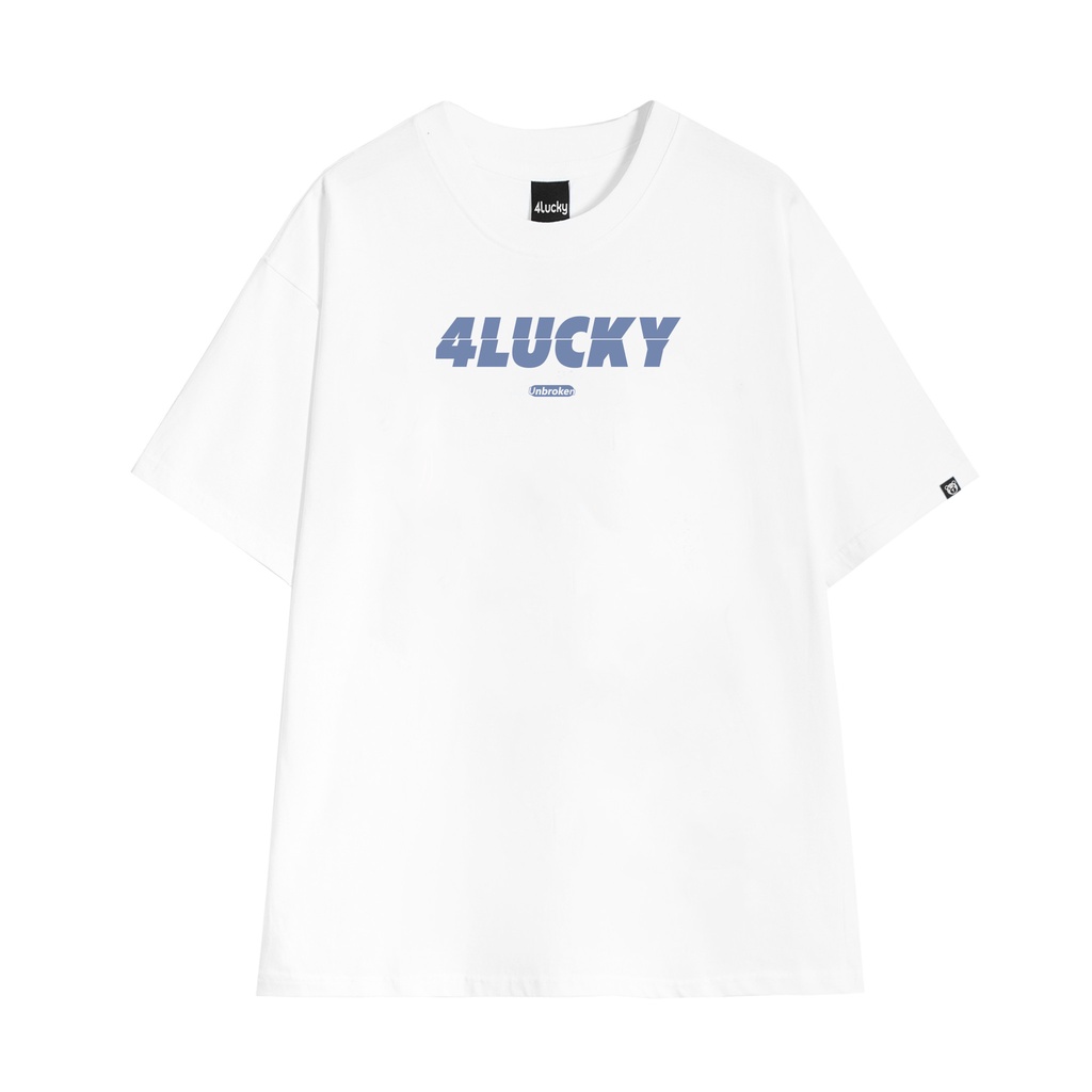 Áo form rộng Unisex 4lucky 6022, Chất cotton 100%, 2 chiều dày, mềm