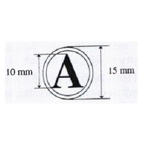 Con dấu chữ &quot;A&quot; (Chuẩn thông tư 24 Bộ Công An)