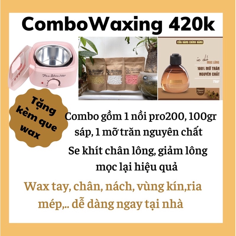 COMBO NỒI NẤU PRO200 KÈM SÁP WAX MỠ TRĂN NSTORE