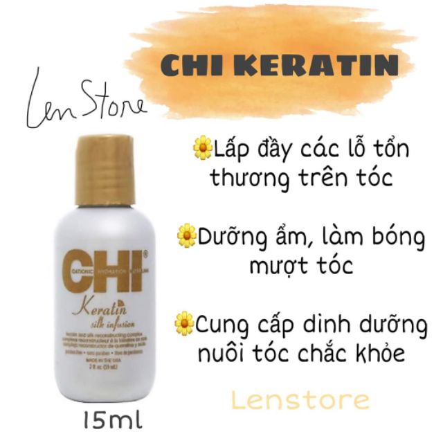 Tinh chất dưỡng tóc CHI Silk Infusion. Tinh dầu, serum dưỡng tóc mềm mượt, óng ả, phục hồi hư tổn 15ml