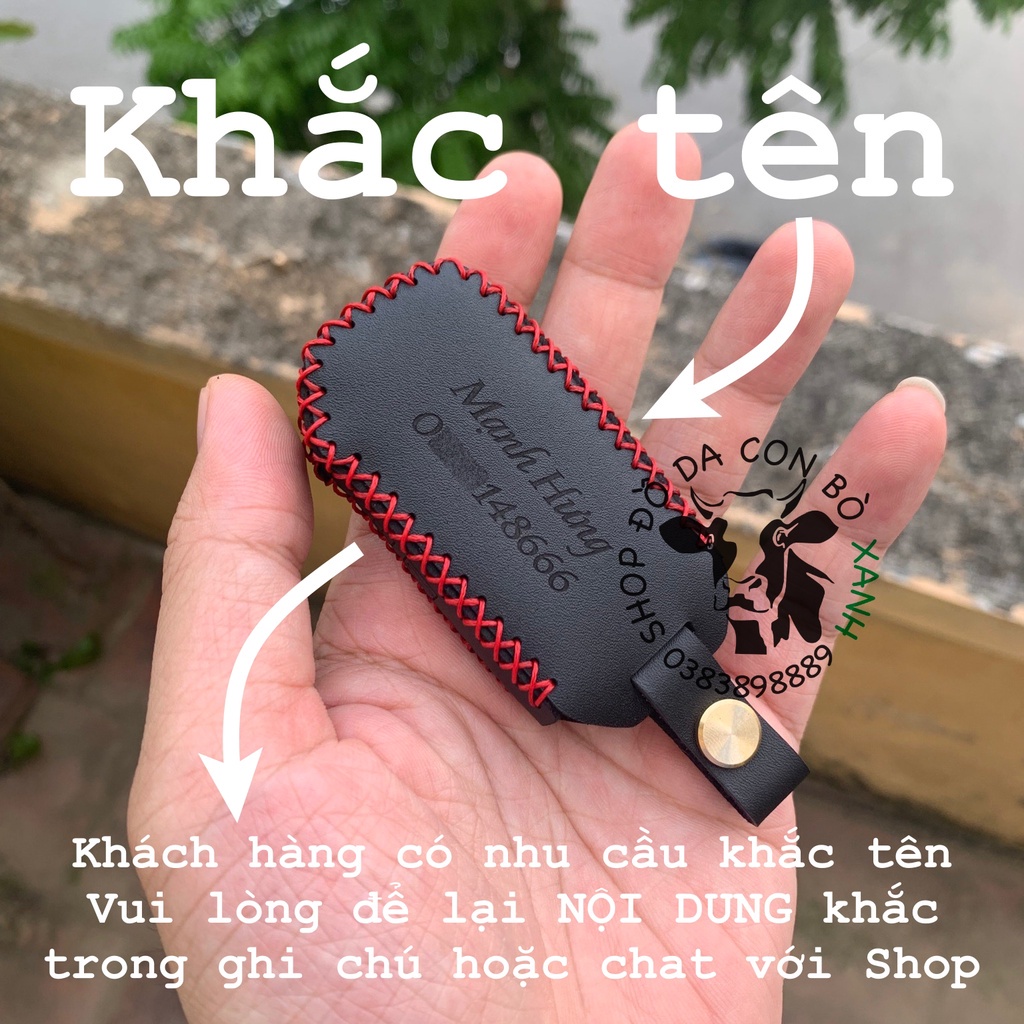 Bao Da Chìa Khoá New KIA K3 2021 Luxury, Premium, K5, New Sportage 2022, Sorento, cerato logo mới handmade Da Thật 010