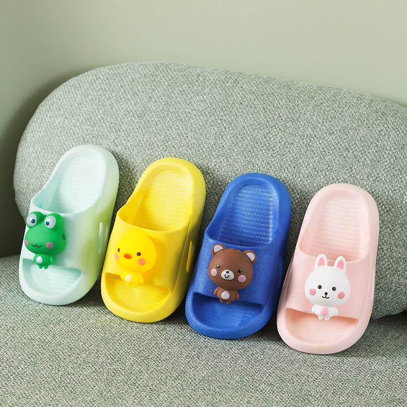 Dép Xỏ Ngón Đế Mềm Chống Trượt Họa Tiết Hoạt Hình 3d Dễ Thương Cho Bé