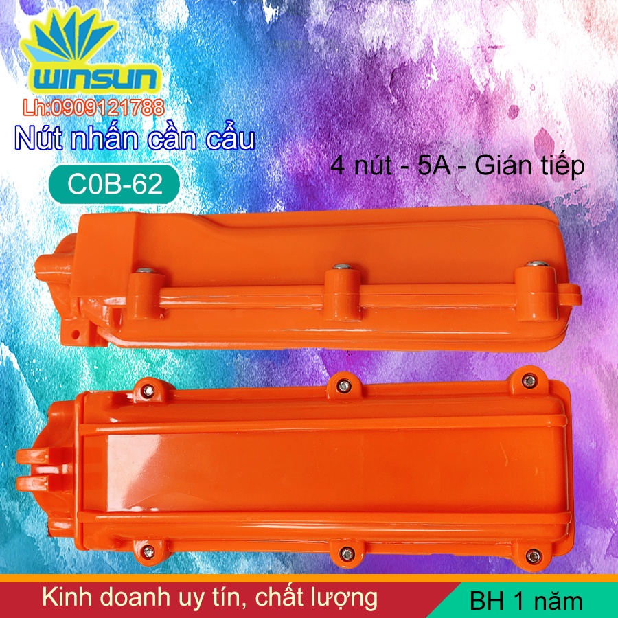 Công tắc điều khiển cần trục 4 nút 5A COB-62 Winsun