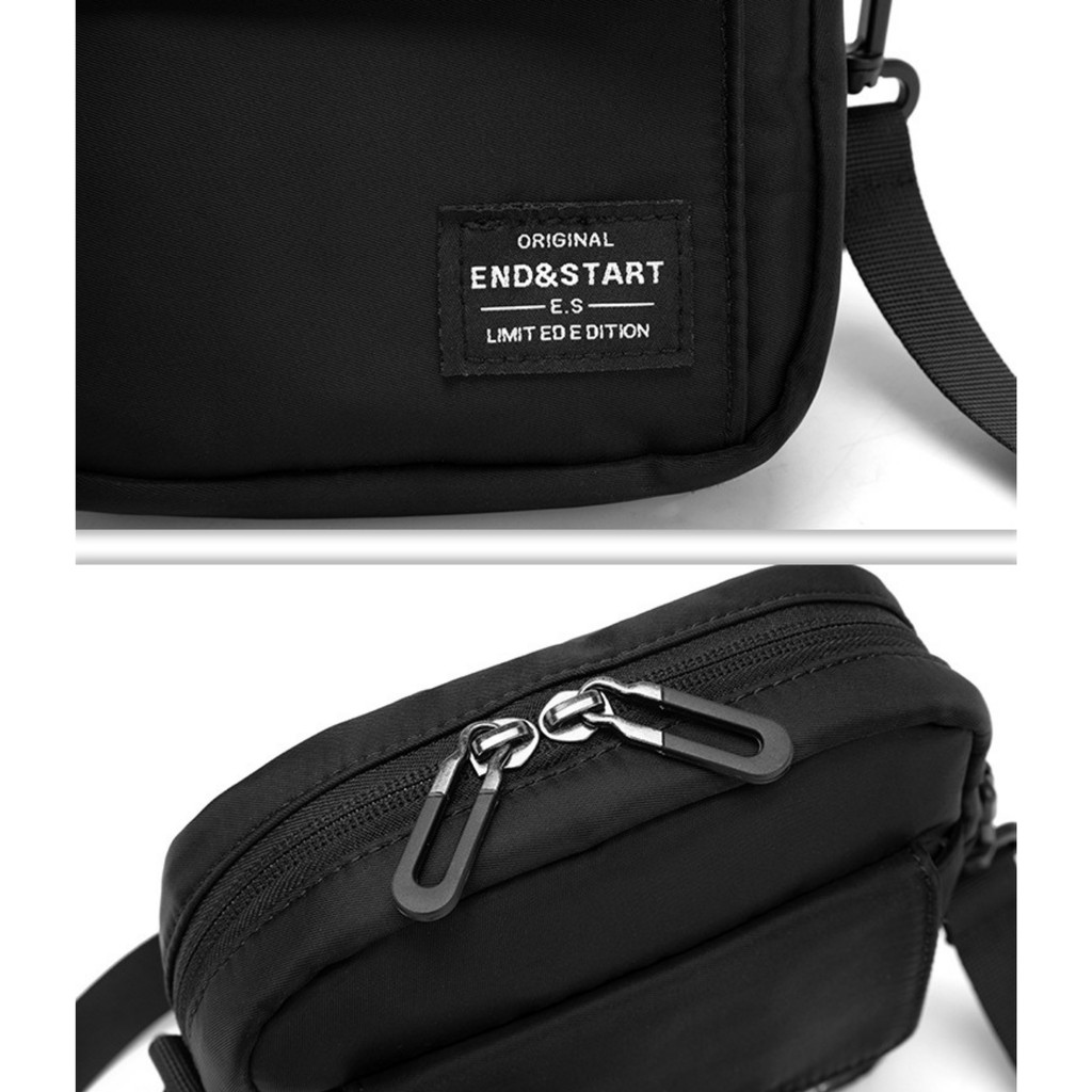 Túi Đeo Chéo Unisex Nam Nữ Nhỏ Gọn Thời Trang Phong Cách Nhật Bản Hiện Đại Vải Chống Nước Cao Cấp - The Black Box | BigBuy360 - bigbuy360.vn