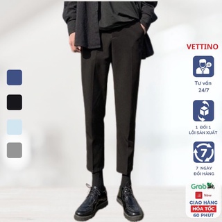 Quần baggy nam - Quần Tây Nam Vettino phong cách Hàn Quốc ống suông vải co giãn mềm nhẹ