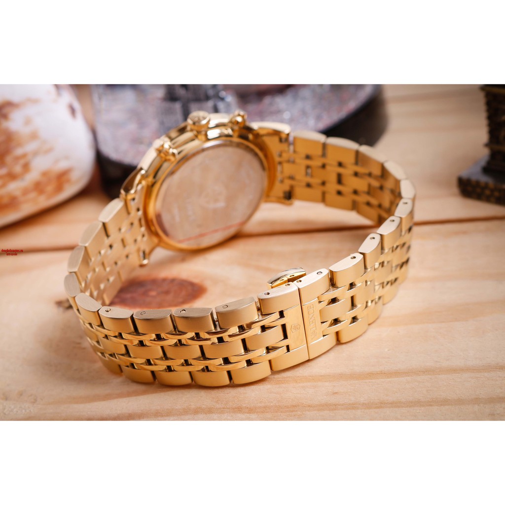 Đồng hồ Unisex Valence Hàn Quốc VC-080 Vàng mặt kính sapphire