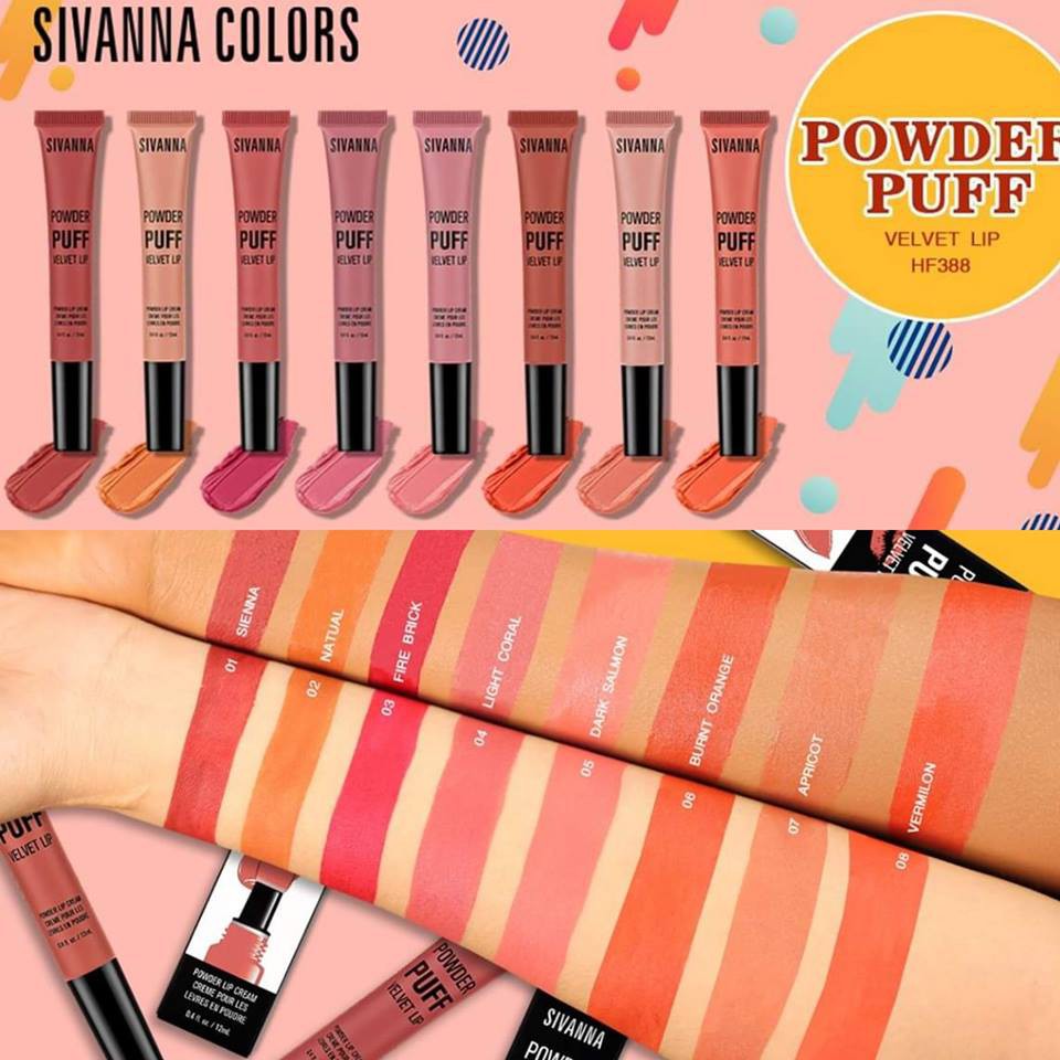 Son Kem Sivanna Colors Powder Puff Velvet Lip HF388 12ml