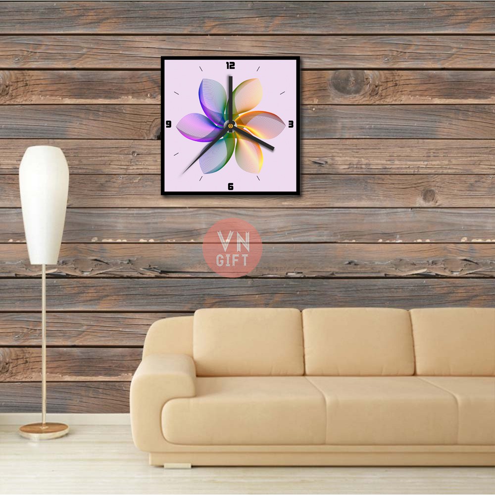 Đồng Hồ In Hình Hoa Siêu Đẹp I DH6