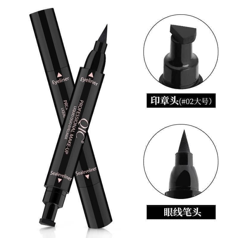 Bút kẻ mắt nước 2 đầu - đầu vẽ + đầu in đuôi mắt