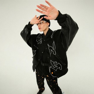 VARSITY JACKET - ÁO KHOÁC TAY DA VJ11