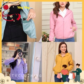ÁO KHOÁC GIÓ VÂN GẠO CHỐNG NƯỚC CHO NỮ