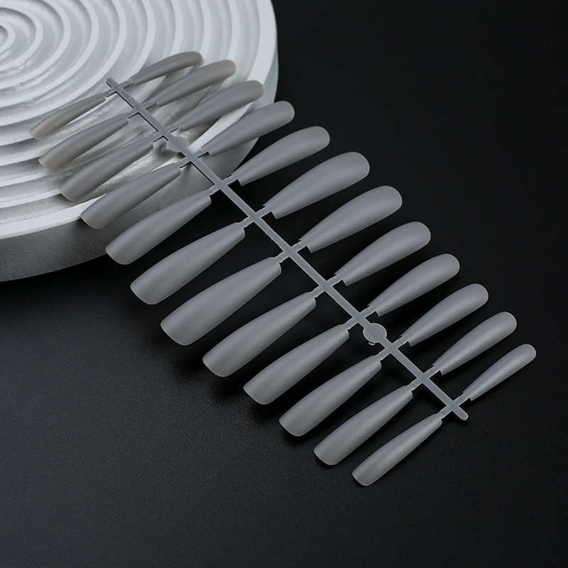 Set 24 Móng Tay Giả Màu Sắc Trơn Siêu Dài Size XXXL