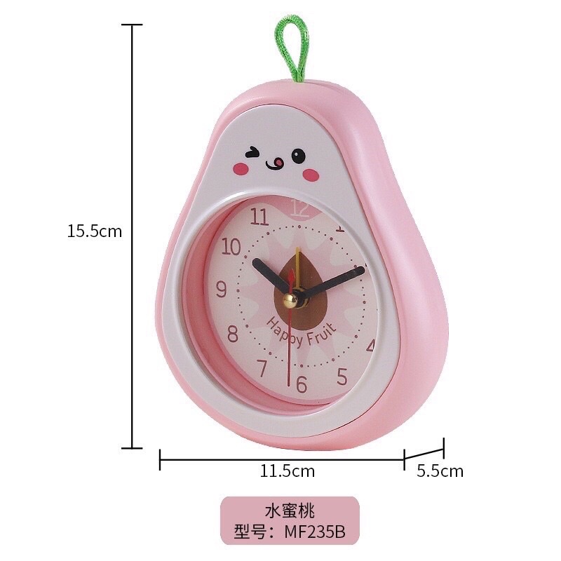 Đồng Hồ Báo Thức Quả Bơ tặng pin