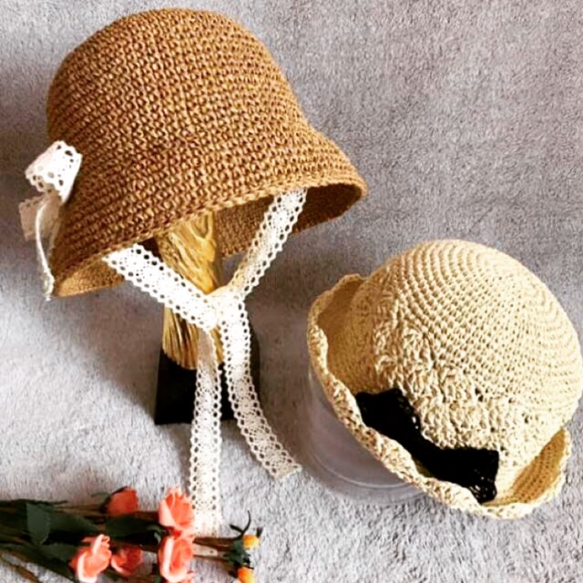 Nón sợi cói cho bé