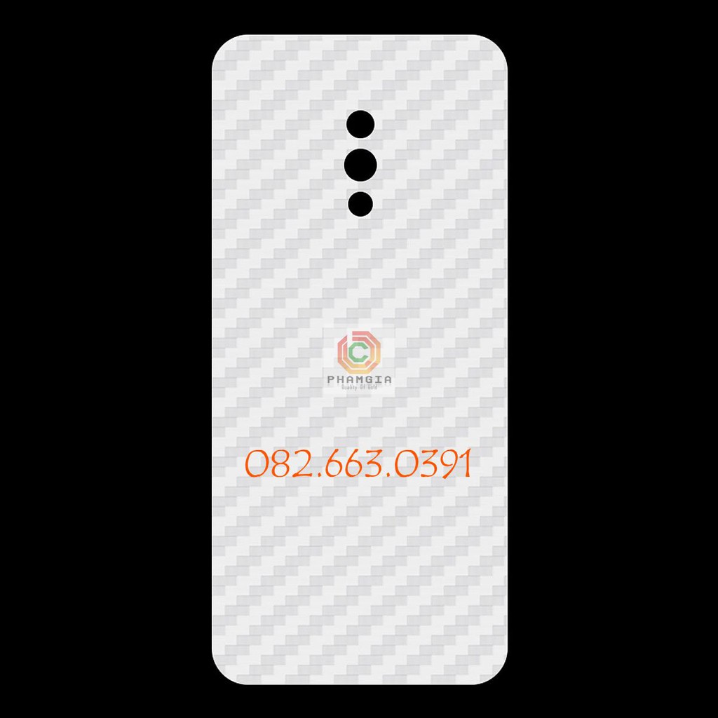 Miếng dán mặt lưng skin carbon Oppo K3/ Realme X